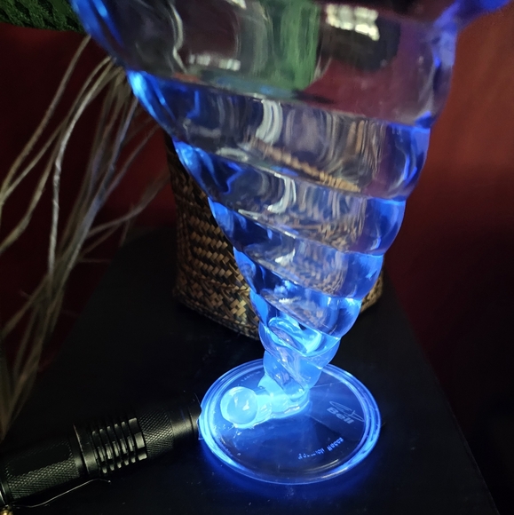 Vintage Bormioli Rocco Fortuna Blue Twist Ice Cream Sundae Glasses - Picture 5 of 5